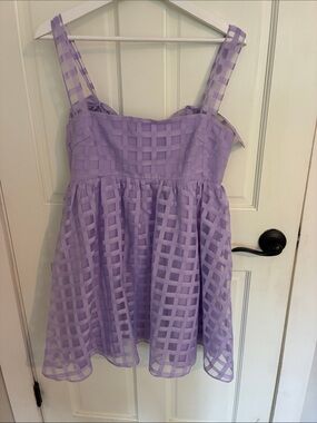 Amanda Uprichard lavender mini dress